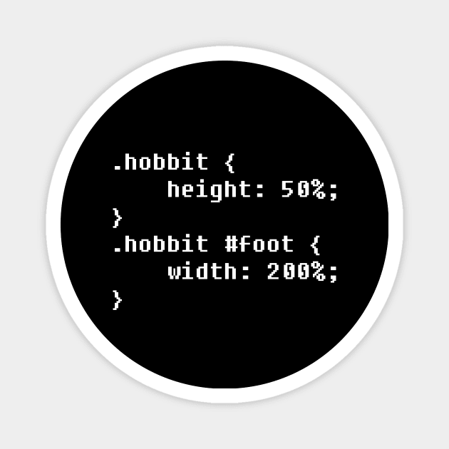 H0bbitCode Magnet by YiannisTees